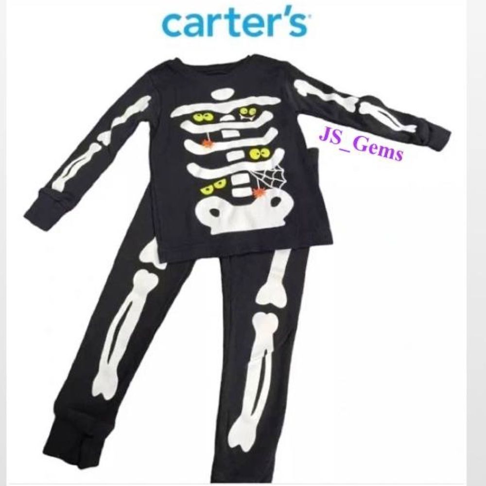 New Baby Kid Halloween Skeleton 2 Piece Set 12 Months